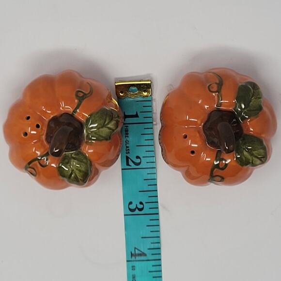 Bella Casa by Ganz Pumpkin Salt & Pepper Shakers and Butter Dish Tray - Picture 11 of 11